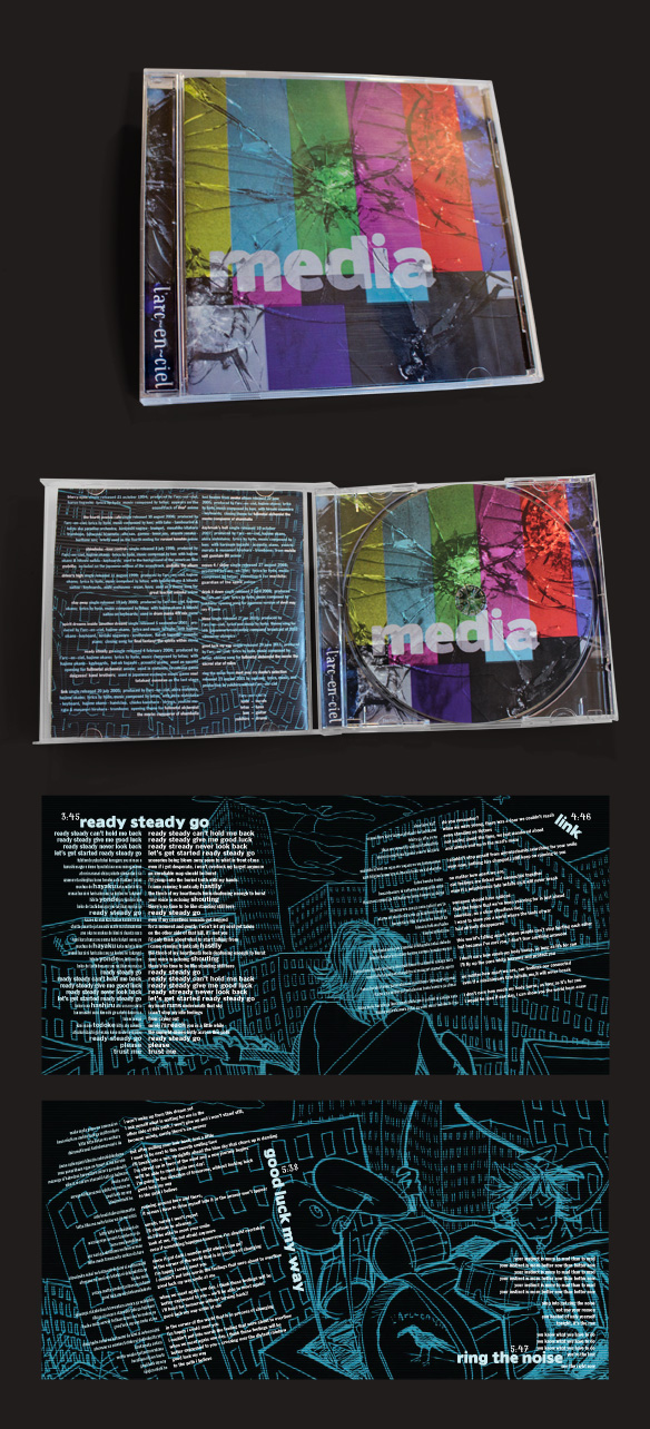 L'Arc~en~Ciel: MEDIA; CD packaging and liner notes
